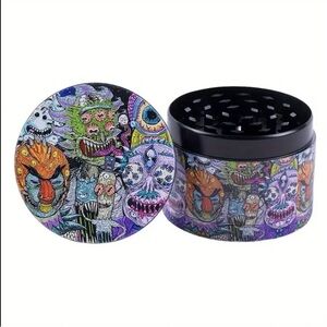 NEW! (Rick And Morty) Psychedelic Monster Art 4-Piece Grinder (2” / 50mm)